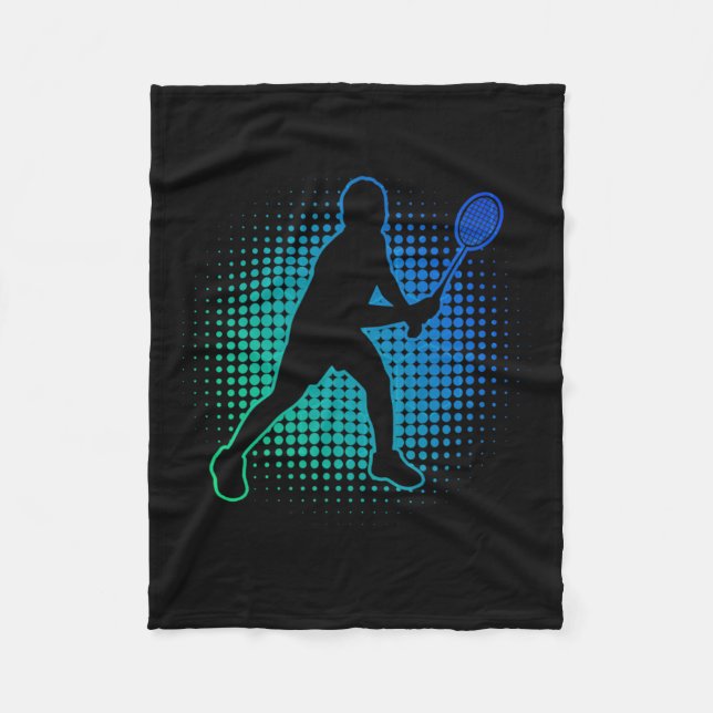 Manta Polar Jugador de Dminton para Hombres y Mujeres (Anverso)