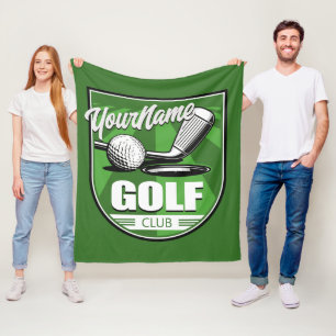 Manta Polar Jugador de Golf Club NAME Pro Golfer Personalizado
