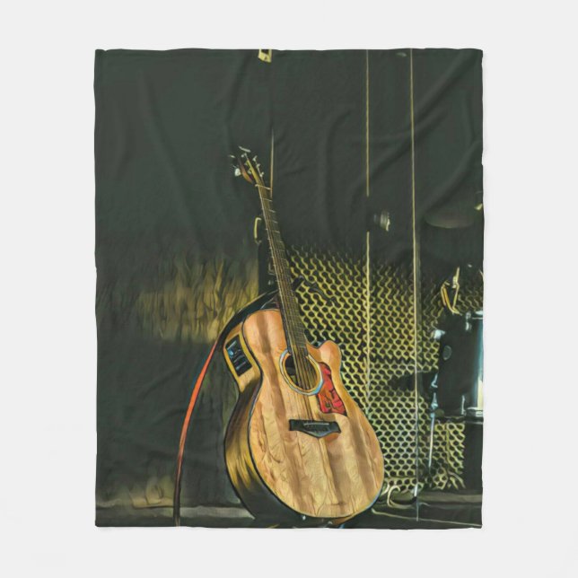 Manta Polar Jugador de guitarra de Bass (Anverso)