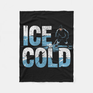 Manta Polar Jugador de hockey de estanque hielo frío Shinny