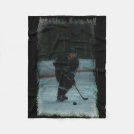 Manta Polar Jugador de Hockey sobre Hielo Calentando