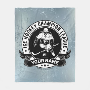 Manta Polar Jugador de hockey sobre hielo personalizado atleta