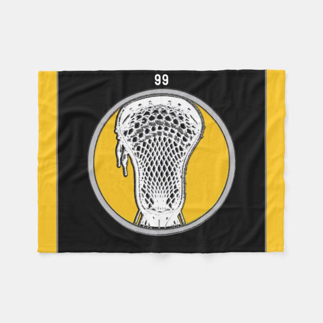 Manta Polar Jugador de Lacrosse (Frente (Horizontal))