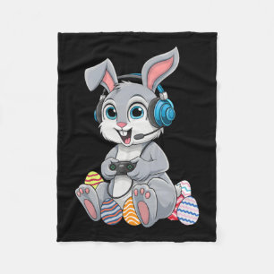 Manta Polar Jugador de video Bunny Egg Gaming Boys Niños Happy