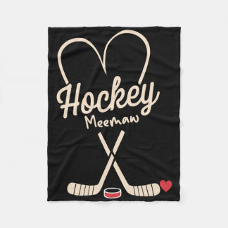 Manta Polar Jugadora de Hockey Corazón de Meemaw de Hockey