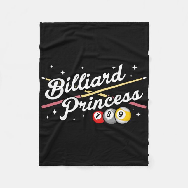 Manta Polar Jugadores Billiard Princess Pool Billia (Anverso)