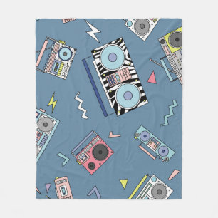 Manta Polar Jugadores de Cassette Vintage: Arte retro sin prob