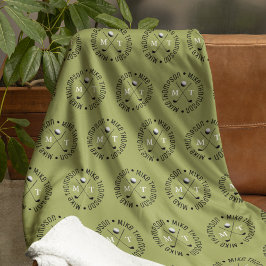 Manta Polar Jugadores de golf Logotipo caqui Monogramo Alamant