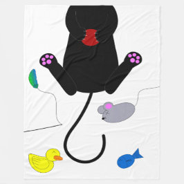 Manta Polar Jugando Kitty