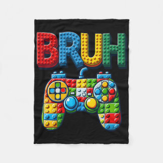 Manta Polar Jugar Bloques de Construcción Bruh Diciendo Chicos