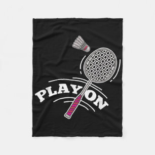 Manta Polar Jugar jugador de bádminton deporte palo lanzadera