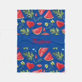 Manta Polar Juicy Watermelon Blanket Para Bebés, Niños, Adulto