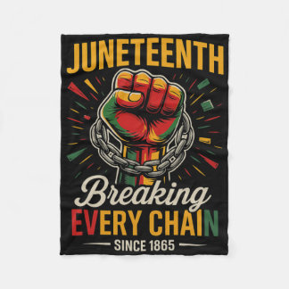 Manta Polar Juneteenth Rompiendo Cada Cadena Desde 1865 Libert