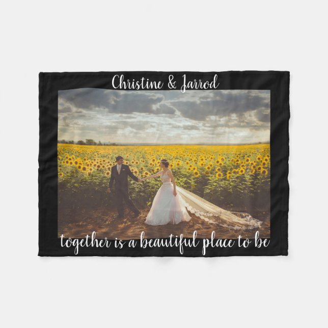 Manta Polar Juntos es un lugar hermoso para ser fotografiado (Frente (Horizontal))