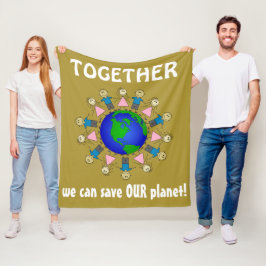 Manta Polar JUNTOS podemos salvar NUESTRO planeta Mensaje