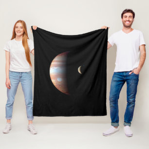 Manta Polar Júpiter Planeta Gigante Gaseoso y Io Luna Galilean