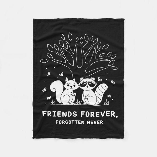 Manta Polar Justicia Para El Maní La Ardilla - Navidades Xmas  (Anverso)