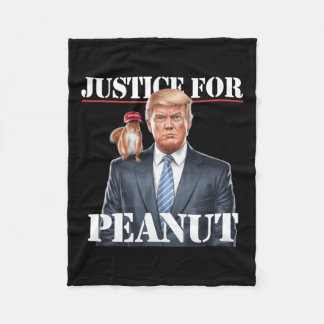 Manta Polar Justicia Para El Maní La Ardilla - Navidades Xmas