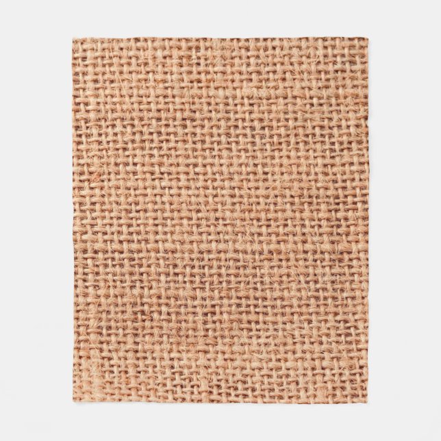 Manta Polar Jute saco color beige marrón (Anverso)