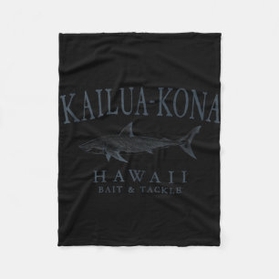 Manta Polar Kailua - kona hawaii tiburón arte retro pizarra pe