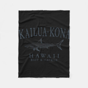 Manta Polar Kailua - kona hawaii tiburón arte retro pizarra pe