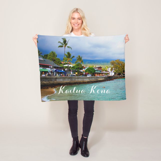 Manta Polar Kailua Kona Pier Hawaii pintura al óleo arte digit (In situ)