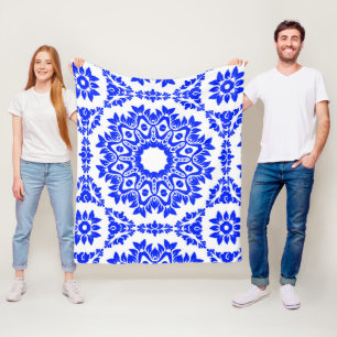 Manta Polar Kaleidoscopio azul