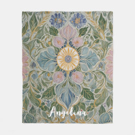 Manta Polar Kaleidoscopio floral personalizado