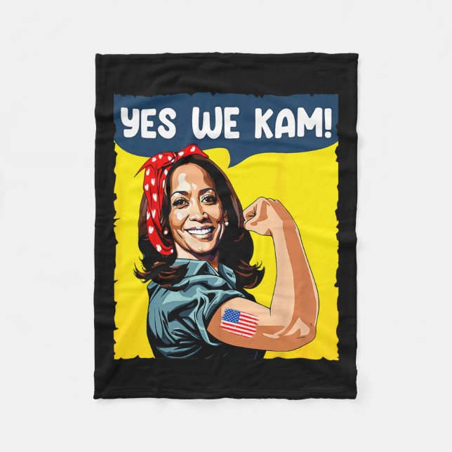 Manta Polar Kam Rosie El Riveter De La Presidenta Kamala Harr (Anverso)