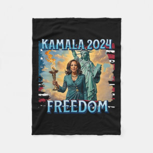 Manta Polar Kamala 2024 Por La Campaña Presidencial La Liberta
