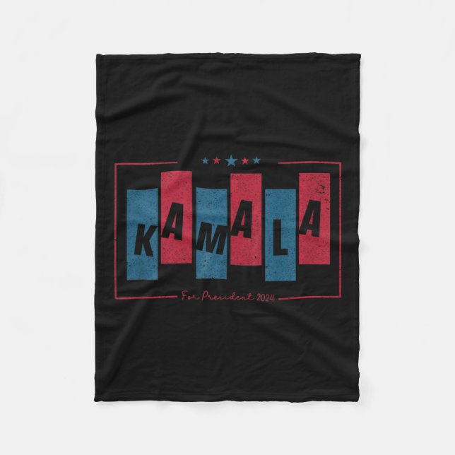 Manta Polar Kamala Harris 2024 Destrozando El Tanque De Techo  (Anverso)