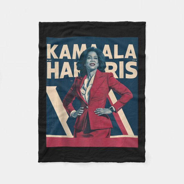 Manta Polar Kamala Harris 2024 - Diseño De Fuerza (Anverso)
