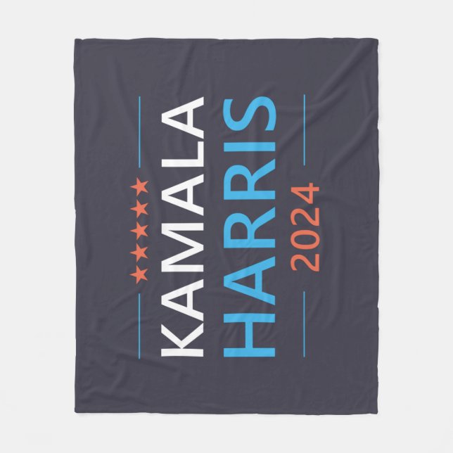 Manta Polar Kamala Harris 2024 para el presidente (Anverso)