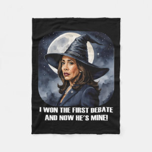 Manta Polar Kamala Harris Funny Debate Elecciones 2024 Bruja g