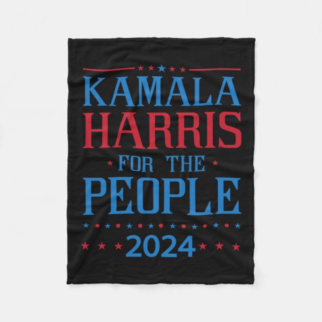 Manta Polar Kamala Harris Por Las Elecciones Del Pueblo 2024 2 (Anverso)