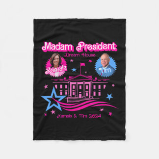 Manta Polar Kamala Harris Señora Presidenta Casa Blanca