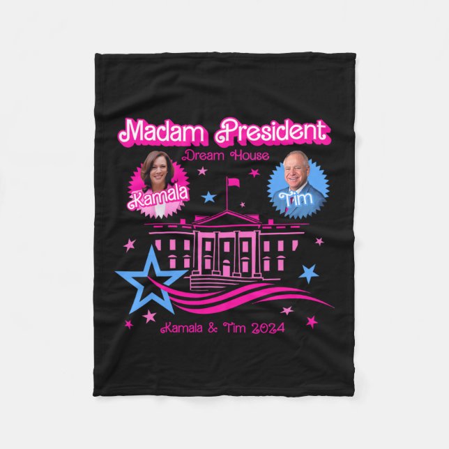 Manta Polar Kamala Harris Señora Presidenta Casa Blanca (Anverso)