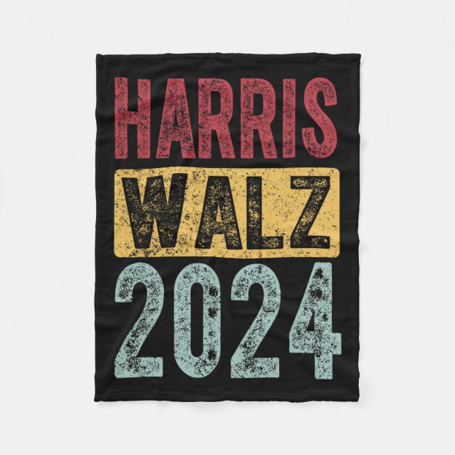 Manta Polar Kamala Harris Tim Walz Waltz Harris Walz Waltz 202 (Anverso)