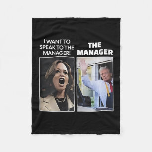 Manta Polar Kamala Quiero Hablar Con El Director Trump Mcdona