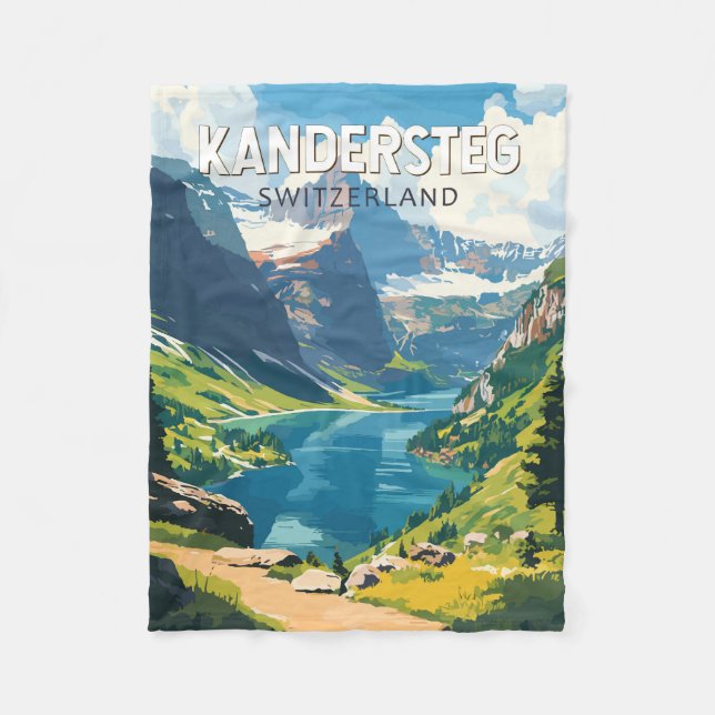 Manta Polar Kandersteg Suiza Viaje al arte Vintage (Anverso)