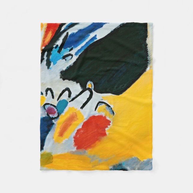 Manta Polar Kandinski Impression III Concierto Resumen Pintura (Anverso)