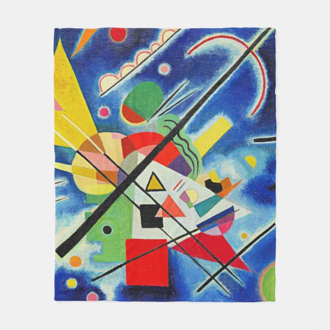 Manta Polar Kandinsky - Pintura azul, (Anverso)