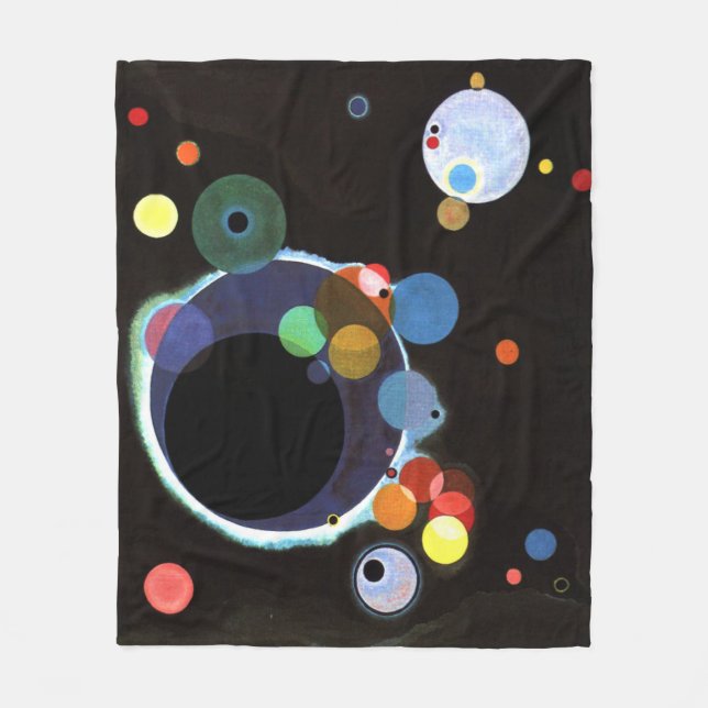 Manta Polar Kandinsky - Varios círculos (Anverso)