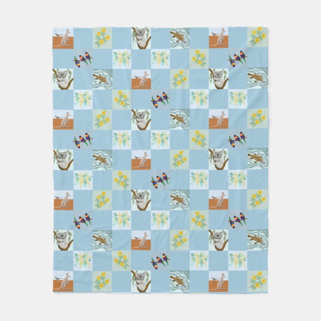 Manta Polar Kanga Koala Platypus y compañeros (Anverso)