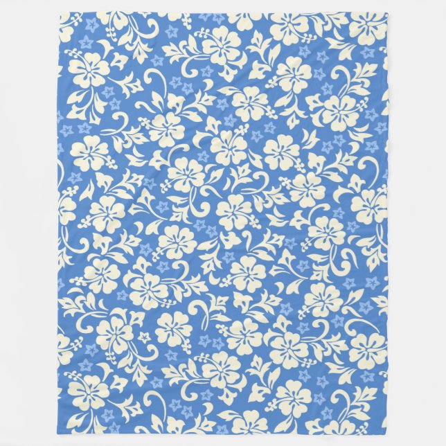 Manta Polar Kapalua Pareau Hawaiian Hibiscus (Anverso)