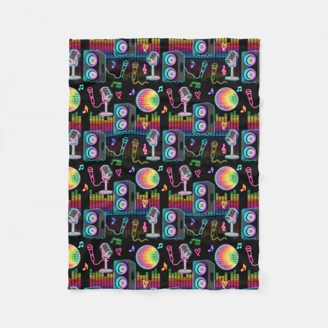 Manta Polar Karaoke Neon Glow Singing Music Party (Anverso)