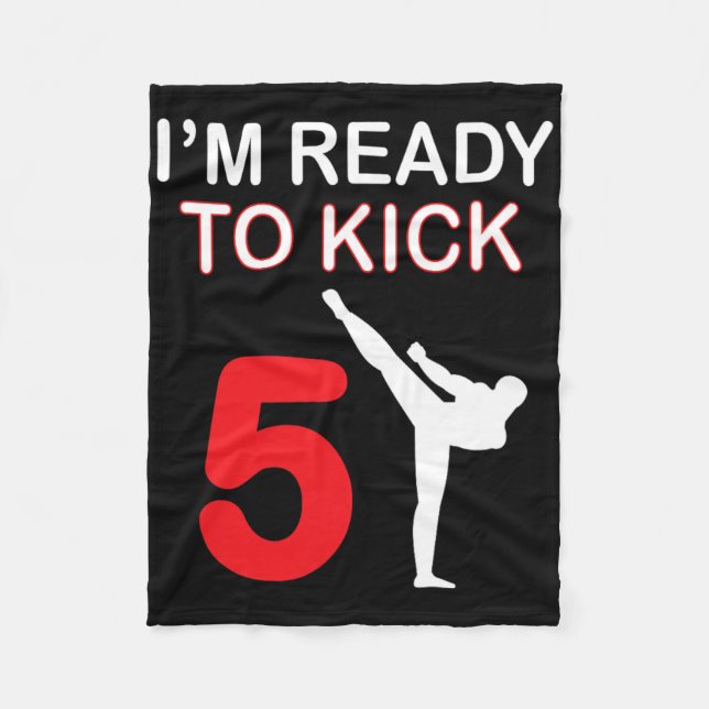 Manta Polar Karate Amantes Regalos Niños Cumpleaños Niños Pata (Anverso)