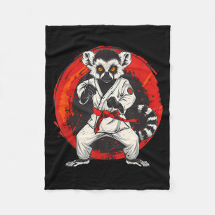 Manta Polar Karate Lémur Animal MMA Taekwondo Artes Marciales