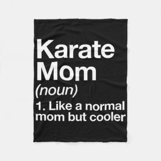 Manta Polar Karate Mom Definition Funny Y Sy Sports