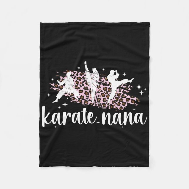 Manta Polar Karate Nana Leopard Karate Nana Grandma (Anverso)